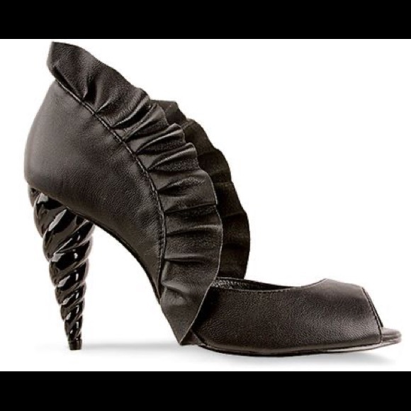 Jeffrey Campbell ‘Michelle’ Leather Unicorn Heels - Picture 1 of 11